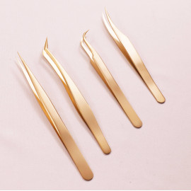 Eyelash extension Tweezers_custom your logo private label faux mink private label silk individual extension lashes volume 