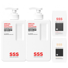 [Nasil_Family] KFDA certified _ SSS Subacid Shampoo (580ml / 19.61oz) x 2EA _ Scalp care, Dandruff care, Strengthening hair _ Made In Korea