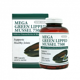 [SINICARE] Mega Green Lipped Mussel 180 Capsules, Maintain and Supports Joint Health _ Made in Australia