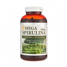 [SINICARE] Mega Spirulina 500 Capsules, Superfood- Highly nutritional, Chlorophyllin _ Made in Australia