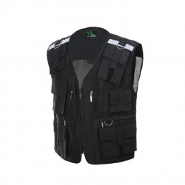 [Heidi] TA-111 TAC special vest, multi-purpose pocket, mesh fabric cool ventilation, reflective tape_workwear, group clothes, uniforms