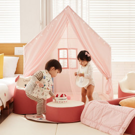 [Lieto_Baby] Lieto FOR YOU Playhouse for Kids, ROSE PINK_Playtent, Indoor tent, Toy house, Easy to Setup, Spacious Size, Easy to Laundry _ Made in KOREA