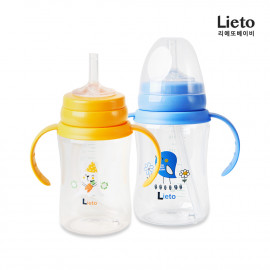 [Lieto_Baby] Lieto New Tritan Straw Cup for Toddler_100% nontoxic silicon, Anti-Back Flow Cup _ Made in KOREA