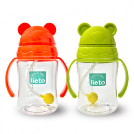 [Lieto_Baby] Lieto Baby Tritan Straw Cup 270 ml_Prevention of abdominal pain_Made in KOREA