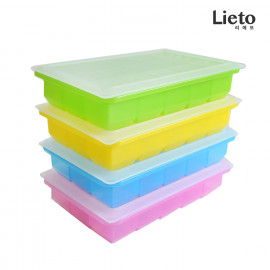 [Lieto_Baby]Lieto Silicone Ice Mold 15 Cubes_Embossing non-slip function_Made in KOREA