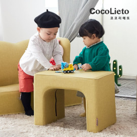 [Lieto_Baby] Coco Lieto Prin Toddler Table, Olive Green, Kids Table, Ergonomic Design, Harmless Eco-Friendly Material, Safe Design _ Made in KOREA