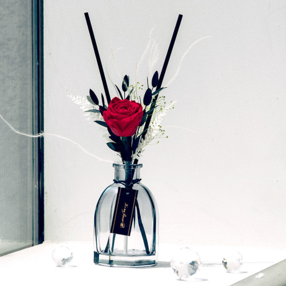 [It`s My Flower] Preserved Red Rose Diffuser Set
