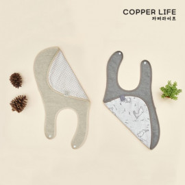 [Copper Life] Copper Fabric, Lieto Infant Bib_ Baby Bib, Electromagnetic Blocking, Antibacterial, Antimicrobial _Made in KOREA
