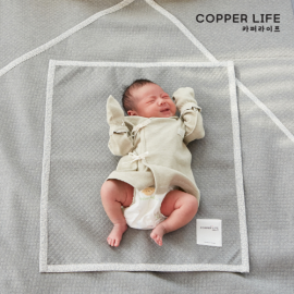 [Copper Life] Copper Fiber Baby Bed Pad, Waterproof _ Electromagnetic Wave Blocking, Anti-static, Deodorizing, Antimicrobial _ Made in KOREA