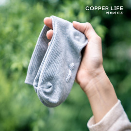 [Copper Life] Copper Fiber Antivirus, Antibacterial, Foot Ddor-Free Plain Socks_ Anti-static, electromagnetic, antimicrobial / deodorant _Made in KOREA