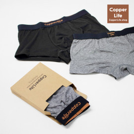 [Copper Life] Men's Drawers, Copper Fabric Underwear 6P_ Anti-static, Electromagnetic reduction,  Antimicrobial, Deodorizing effect_ Made in KOREA