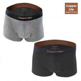 [Copper Life] Men's Drawers, Copper Fabric Underwear 3P_ Anti-static, electromagnetic reduction, Antimicrobial, Deodorizing effect_ Made in KOREA