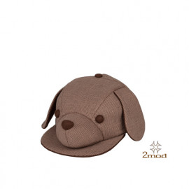 2MOD_19FWD016_Twomod, Brown Puppy Character Hat_Handmade, Made in Korea, 3D
