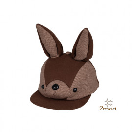 2MOD_19FWR017 _TWOMOd, Brown Rabbit Character Hat_Handmade, Made in Korea, 3D Hat