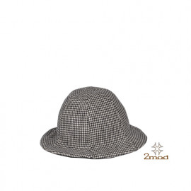 2MOD_19FWE003_ Twomod, Hound Tooth Check Fashion Hat_ Handmade, Made in Korea, Hat