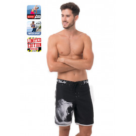 [69SLAM](Limited Edition) Men's Sing A Lion Medium Board Short, Men's Swimwear, Beachwear, Short Pants