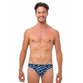 [69SLAM] Men's Batik Wave Hubert Trunks , Swimsuit Bottoms, Men's Swimwear, Beachwear, Short Pants
