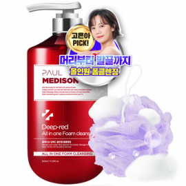 [Paul Medison] Deep-red All-in-one Foam Cleansing _ 510ml/ 17.2 Fl.oz, Body Wash, Deep Cleansing, Soothing Skin, All Skin Types _ Made in Korea