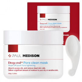 [Paul Medison] Deep-red Pore Clean Mask _  150g/ 5.29 oz, Red Been Powder, Exfoliation, Pore Care, Oily Skin _ Made in Korea