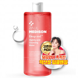 [Paul Medison] Deep-red Slightly acid Cleansing Water _ 505ml/ 17.07Fl.oz, Makeup Remover, Hypoallergenic, PH Balanced, All Skin Types _ Made in Korea