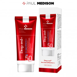[Paul Medison] Deep-red Sunscreen _ 60g/ 2.11oz, SPF50 PA+++, Mixed Sunscreen, No White Cast, Non-sticky, Water and Sweat Resistant _ Made in Korea