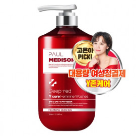 [Paul Medison] Deep-red Y Care Feminine Washes _ 510ml/ 17.24Fl.oz, Hypoallergenic, PH Balanced Feminine Was to Reduced Odor _ Made in Korea