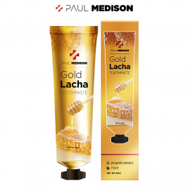 [Paul Medison] Gold Lacha Toothpaste _ 110g/ 3.88 oz, Natural made Propolis, Quasi-Drug,  Antiplaque, Mint Flavor _ Made in Korea