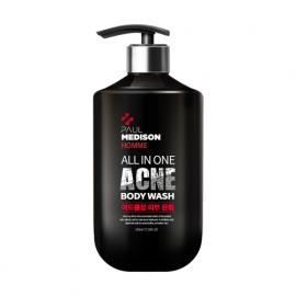 [Paul Medison] Homme All In One Acne Body Wash Pheromone Scent _ 510ml/ 17.24FL.oz, Acne Skin Relief, Hyaluronic Acid, Exfoliating, PH balanced _ Made in Korea