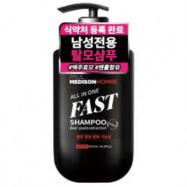 [Paul Medison] Homme All in one Fast Shampoo _ 1077ml/ 36.4Fl.oz, Anti Hair Loss Shampoo, Brewer Yeast Extract, pH Balanced, Menthol _ Made in Korea