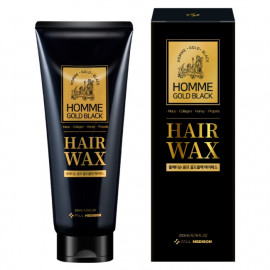 [Paul Medison] Homme Gold Black Hair Wax _ 200ml/ 6.76Fl.oz, Strong Hold, Hair Styling, Anti-residue, Easy to Wash _ Made in Korea