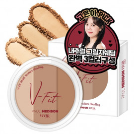 [Paul Medison] Vivid V Fit Multi 3 Color Shading _ 9g/ 0.31oz, Contour Powder, Natural Shading for Sculpting and Slimming _ Made in Korea