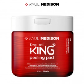 [Paul Medison] Deep-red King Peeling Pad _ Sebum Improvement, Dead Skin Cell Care, Pore Care, Dry Skin, 70 Count _ Made in Korea