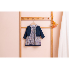 [BEBELOUTE] Bebe  Cardigan (Navy), Daily Look, Spring, Fall Fashion for Infant,  Cotton 100% _ Made in KOREA