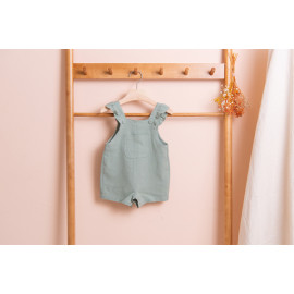 [BEBELOUTE] Bebe Frill Overall (Mint), All-in-One, Short Dungarees for Infant and Toddler, Cotton 100% _ Made in KOREA