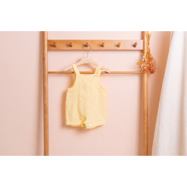 [BEBELOUTE] Bebe Overall (Yellow), All-in-One, Short Dungarees for Infant and Baby, Cotton 100% _ Made in KOREA