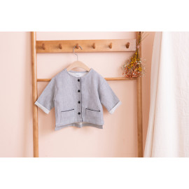 [BEBELOUTE] Daily Cardigan Baby Infant Jacket (Black), Cotton 100% _ Made in KOREA