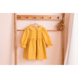 [BEBELOUTE] Daily One Piece (yellow), All-in-One Girl's Dress, Cotton 100% _ Made in KOREA