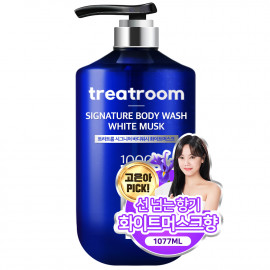 [TREATROOM] Signature Body wash, 1077ml, smooth skin texture with 5 types of herb extracts, body shower with rich foam that fights dryness, body cleanser, body scrub, body shampoo