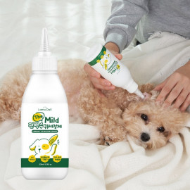 [LamuDali] Mild cypress water dog ear cleaner, 200ml, plant-derived ingredient dog ear cleaning, cypress water centella extract puppy ear cleaning