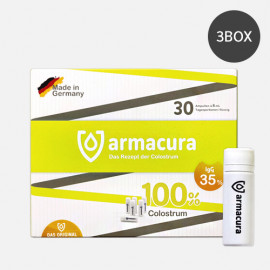[Green Friends] Armacura Colostrum Ampoule 3Pack _ 90 Counts, Naturally Occurring Immunoglobulins and Lactoferrin, Bovine Colostrum Supplement, Support Immune Health _ Made in Germany