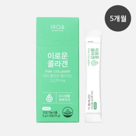 [Green Friends] IROA Fish Collagen 10Pack _ 150 Packets, 5 Month Supply, Low-Molecular Collagen Powder, With Hyaluronic Acid and Vitamin C, Help Support Healthy Skin, Apple Flavor _ Made in Korea