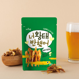 [HAEMA_Global] Cooking Queen, I fell in love with Hwangtae, dried pollack snack, Cheongyang pepper flavor 20g, Nutritious snack dried pollack snack, snacks for drinks, Movie Snack _ Made in KOREA