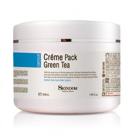 [Skindom] Cream Pack Green tea (500ml) - for moisturizing, massage cream, skin shop only