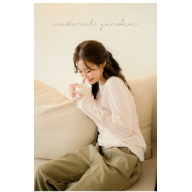 [Natural Garden] MADE N 1+1 Feeling Good Napping Modal T-shirt_ innerwear, Basic blouse, Made in Korea