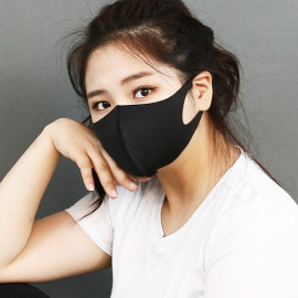 [NICEKOREA] Copper Black Stripe Mask_ Antibacterial 99.9%, Copper Fabric, Fashion Mask, Washable Fabric Mask _ Made in KOREA