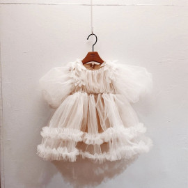 [La Clarte Atelier] premium bebe Season 2 _ 117, S size (0~6m), Almond _ Baby clothes, children's clothes, baby dresses, kids dress, baby, party dress _ Made in KOREA
