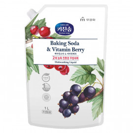 [MUKUNGHWA] KITCHENSOAP Baking Soda & Vitamin Berry Dishwashing Liquid (Refill) 1L_Kitchen Detergents, Dishwashing, Dishwashing Detergents