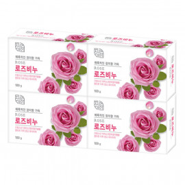 [MUKUNGHWA] Natural Beauty Rose Soap Set of 4(100g X 4ea)_ Beauty Soap, Wash soap, face soap
