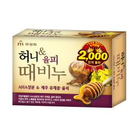 [MUKUNGHWA] Exfoliating Body Soap Honey & Chestnut Shell 100g _ Beauty Soap, Body Soap, Scrub bar