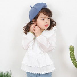 [BABYBLEE] D21113 Frill Tunic Bla/Cotton 100%/Made In Korea/Baby Cloths/Kids 
